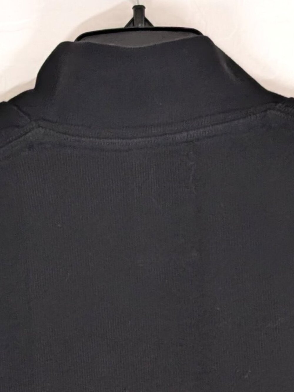 RELWEN Sweater Men's XL Black Pullover Cotton Buttons Soft Mock Neck Casual - Picture 4 of 13